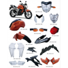 供應(yīng)雅馬哈FZ16全車塑件和燈具，外貿(mào)車型FZ16，塑料外觀件燈具